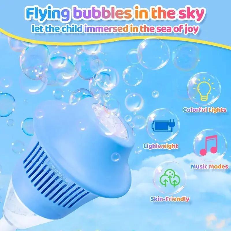 Automatic Bubble Machine For Kids – Light-Up Rechargeable Blower