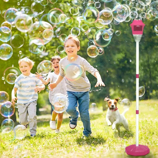 Automatic Bubble Machine For Kids – Light-Up Rechargeable Blower