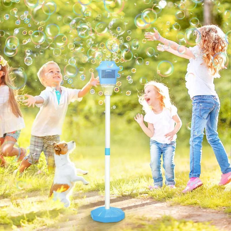 Automatic Bubble Machine For Kids – Light-Up Rechargeable Blower
