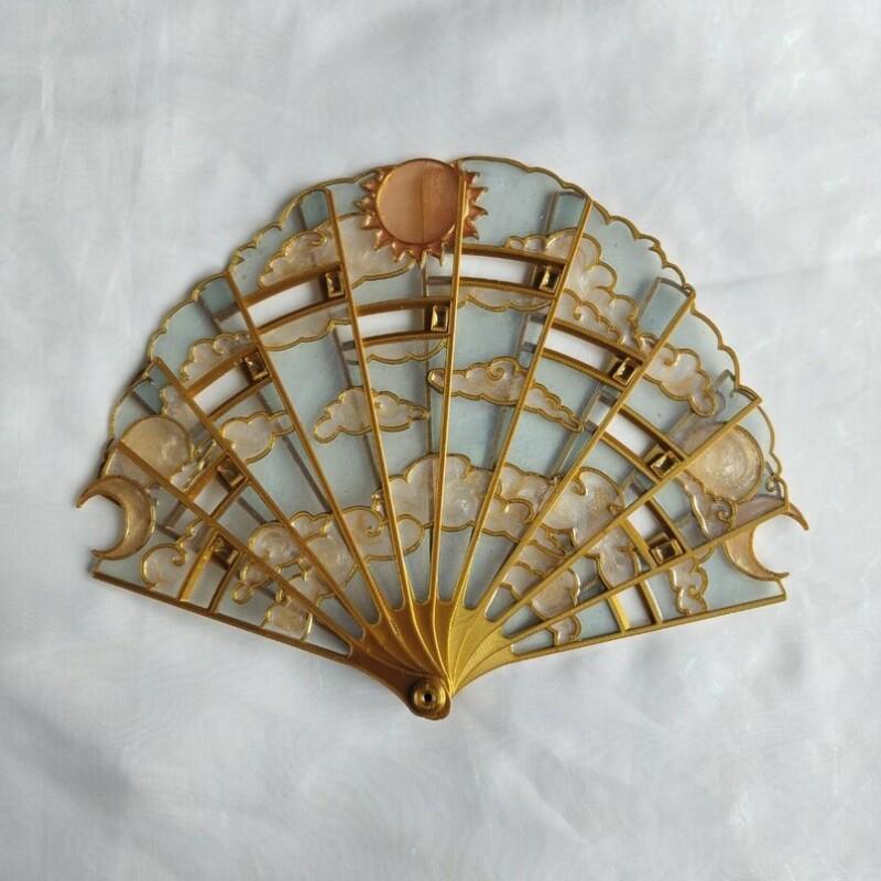 Sun and Moon Hand Fan