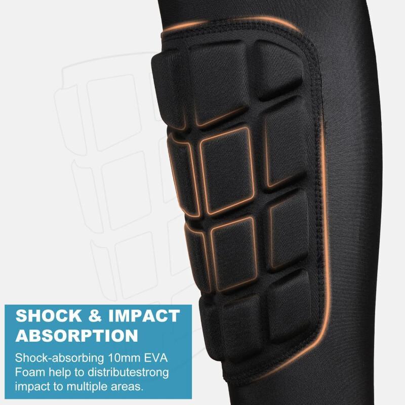 Knee & Shin Guard Sleeves – Padded Sports Protection (1 Pair)
