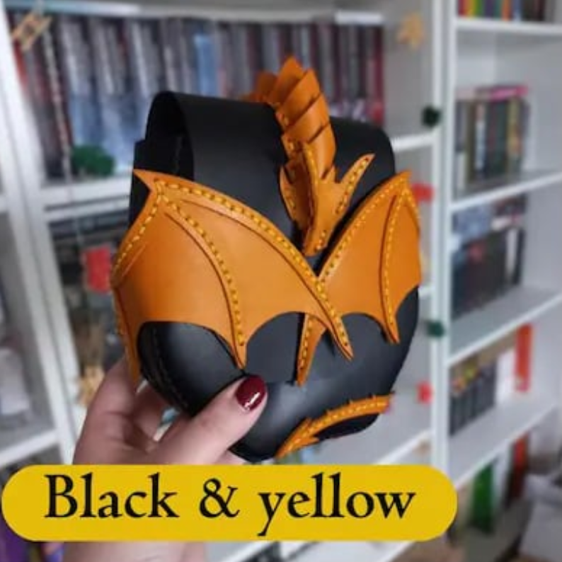 Dragon Embrace Leather Shoulder Bag