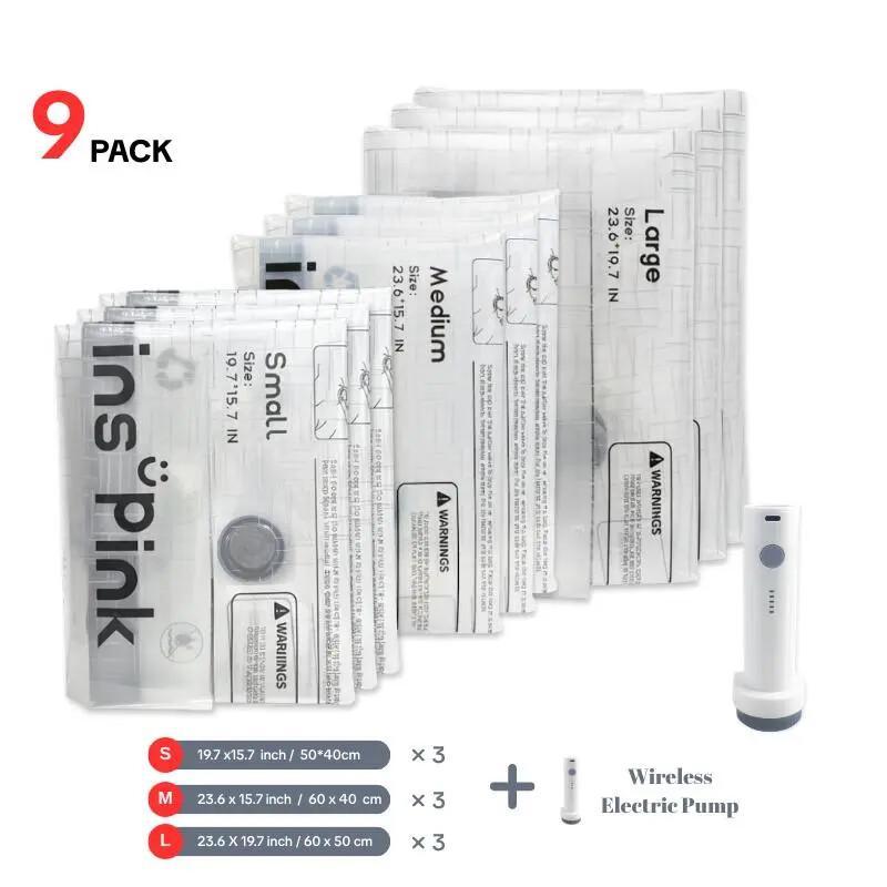 Travel Vacuum Storage Bags – Compact Space Saver With Electric Pump