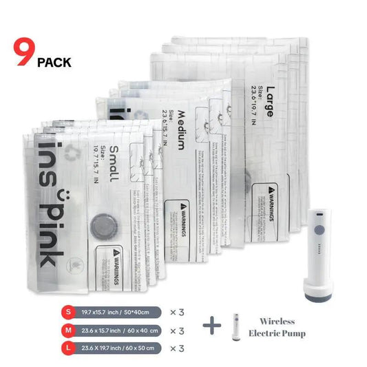 Travel Vacuum Storage Bags – Compact Space Saver With Electric Pump