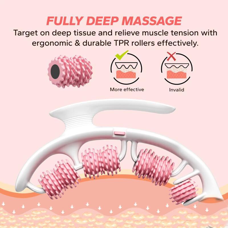 Manual Push-Pull Deep Tissue Massage Roller – Body & Cellulite Relief