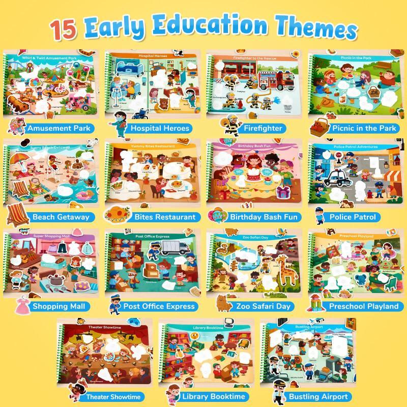 Montessori Busy Book For Kids – Alphabet, Counting & Matching Activities