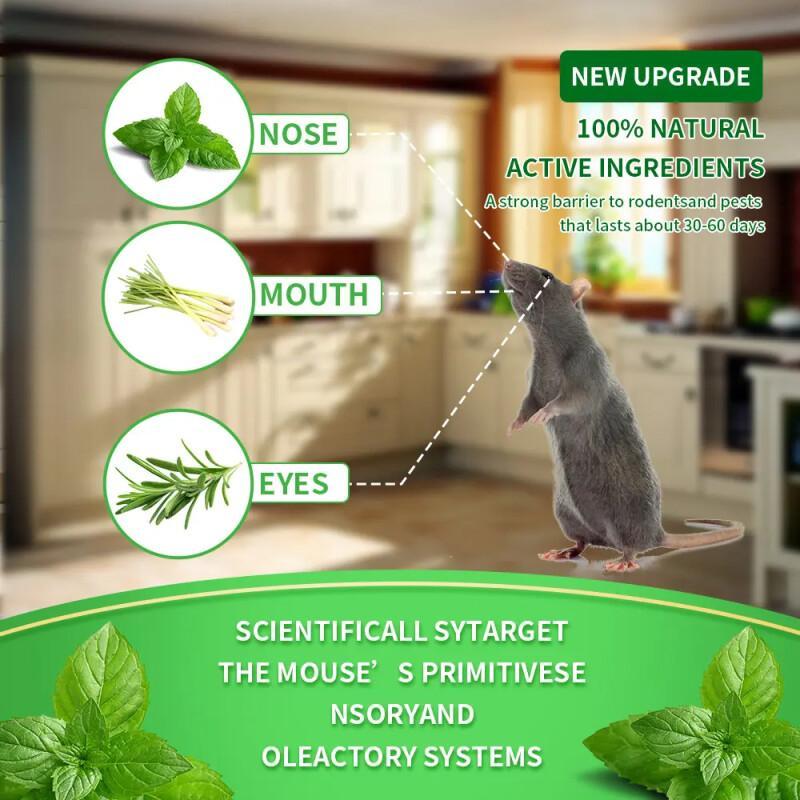 Natural Mouse Repellent Pouches – Peppermint Oil (12 Pack)