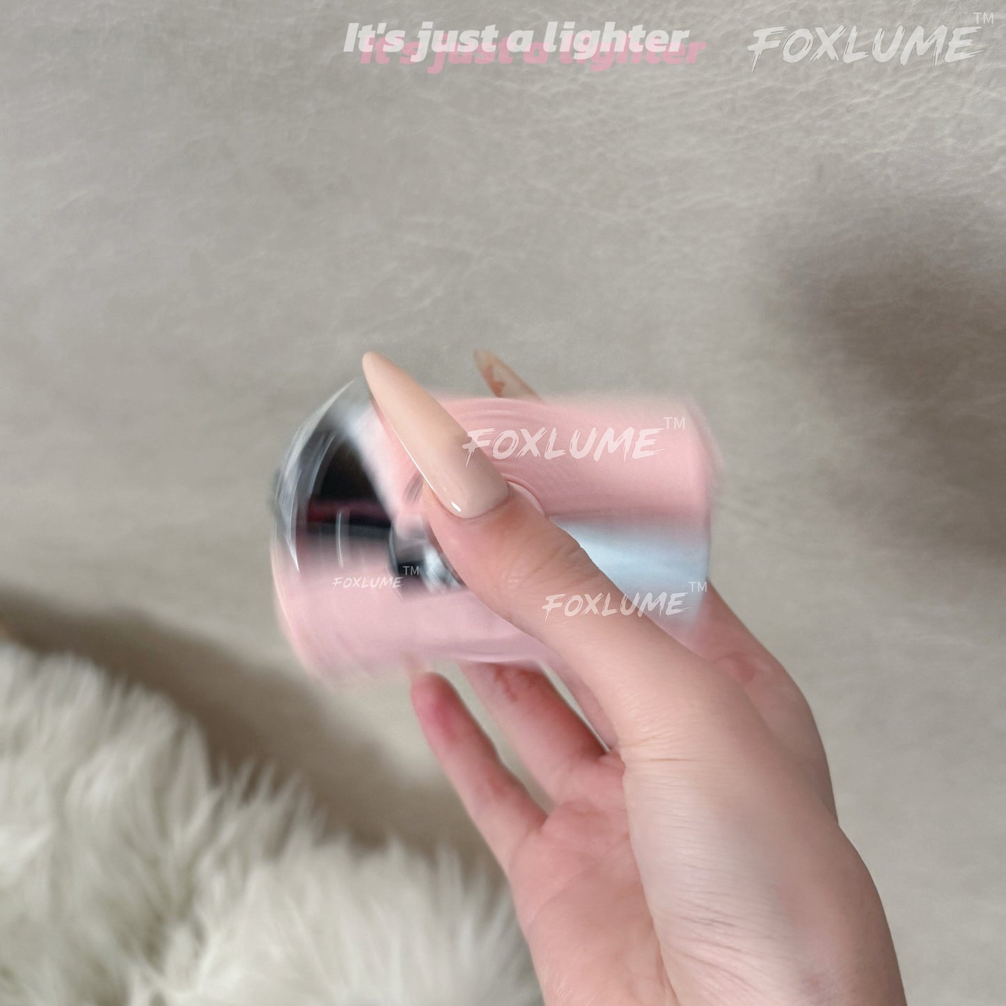 Mother'S Day Gift-Elegant Fidget Lighter:-Foldable Windproof Flame with Gyroscope for Stress Relief