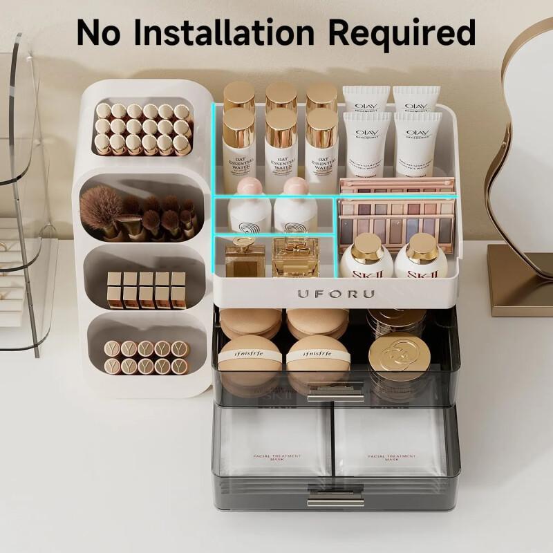 Large Makeup Organizer Box – Multi-Functional Cosmetic Storage
