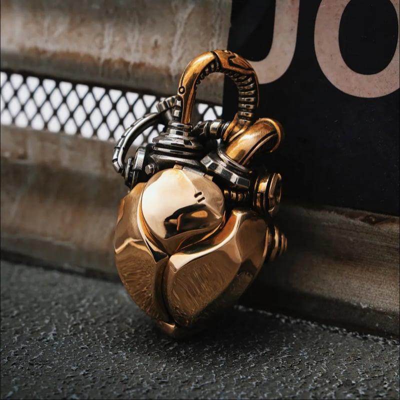 Steampunk Heart Gear Pendant