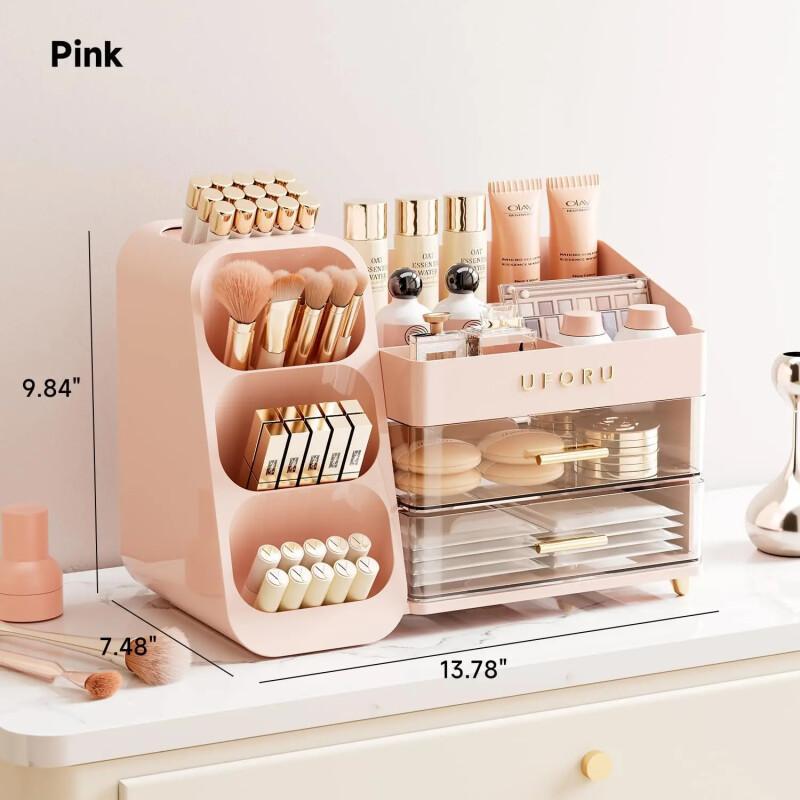 Large Makeup Organizer Box – Multi-Functional Cosmetic Storage