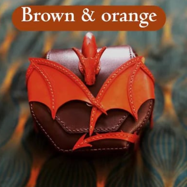 Dragon Embrace Leather Shoulder Bag