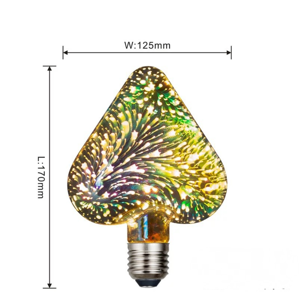 Firework Design Colorful LED Bulb