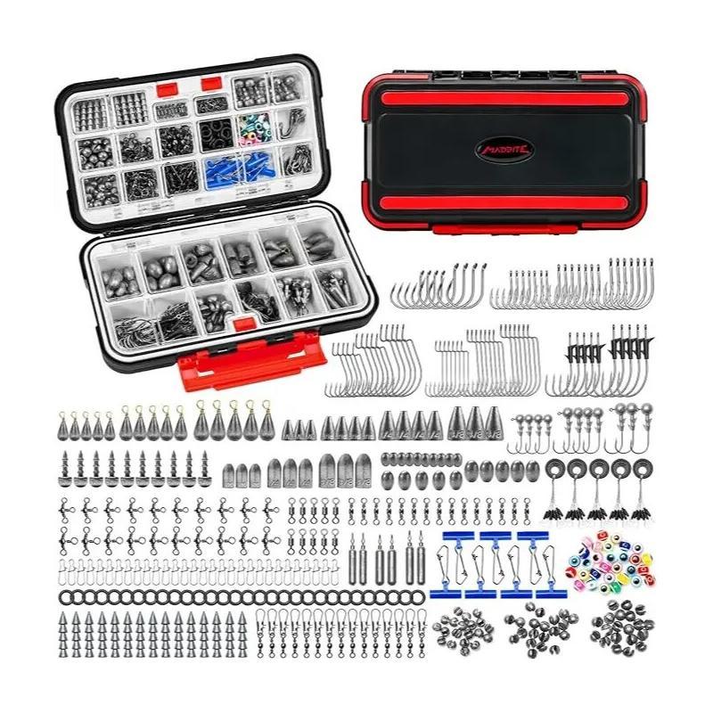 MadBite Fishing Kit – Complete Tackle Set With Hooks, Sinkers & Bobbers