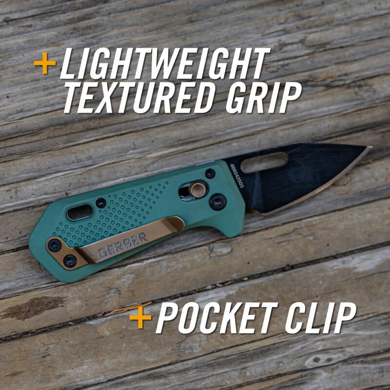 Lightweight EDC Clip Folding Pocket Knife Plain Edge