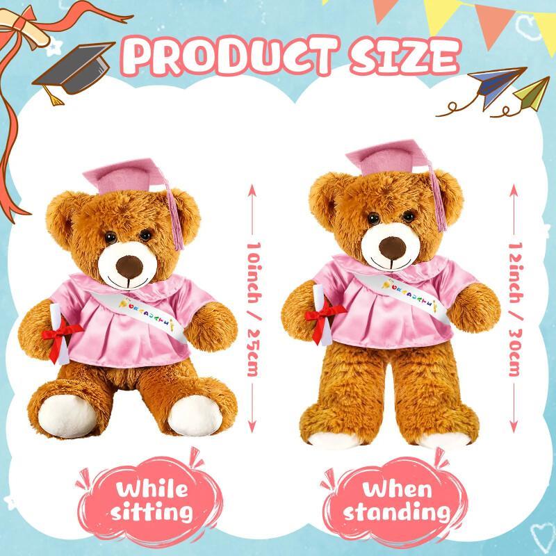 Graduation Teddy Bear 2026 – Plush Gift With Cap & Gown