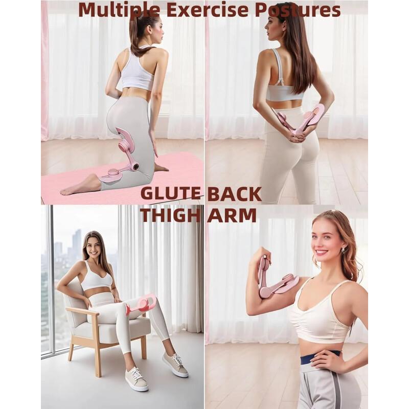 Thigh Exerciser For Leg, Hip & Arm Training – Portable Resistance Trainer For Home Gym Fitness
