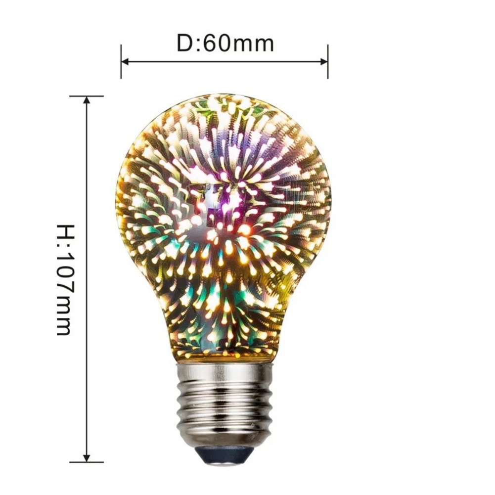 Firework Design Colorful LED Bulb