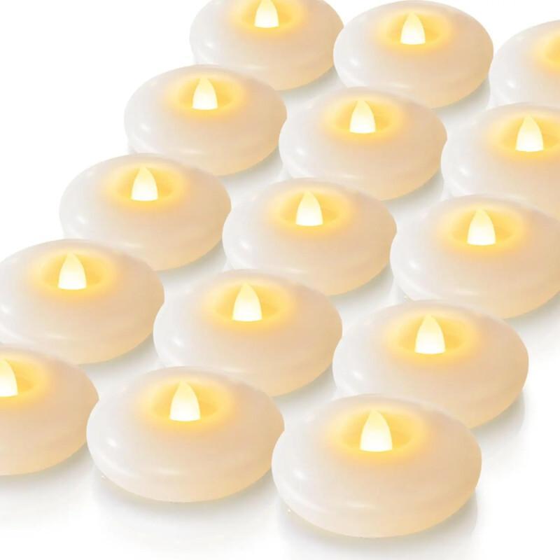 Flameless Floating LED Candles (24 Pack) – Waterproof Tealights