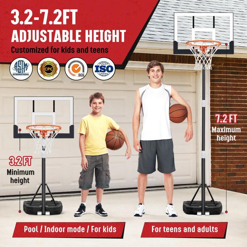 Mini Hoop Indoor Basketball Court Outdoor & Pool Play Sets