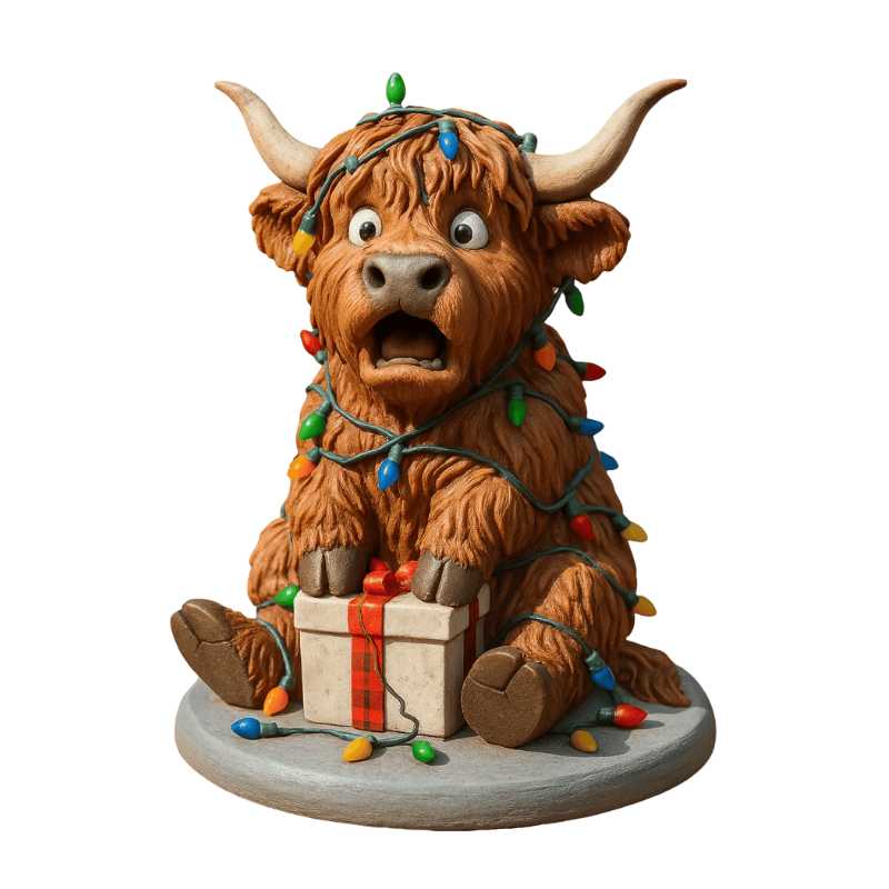 Cozy Highland Cow Countdown To Christmas 2025