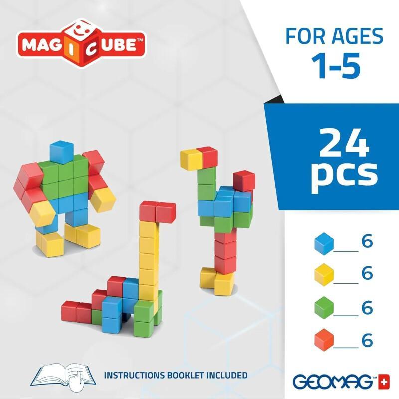 Magnetic Building Blocks – STEM Toy For Toddlers (24 Pcs)