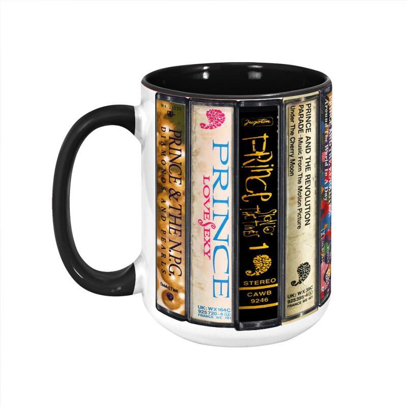 Prince Albums Cassette Collection Mug - Retro Music Gift