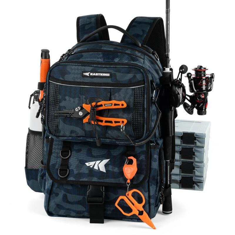 50L Fishing Tackle Backpack – Gear Organizer & Rod Holders