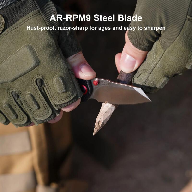 Pocket Knife - AR-RPM9 Steel, G10 Handle EDC Tool