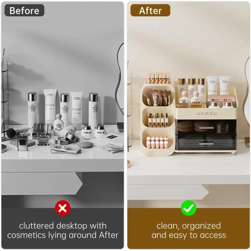 Large Makeup Organizer Box – Multi-Functional Cosmetic Storage