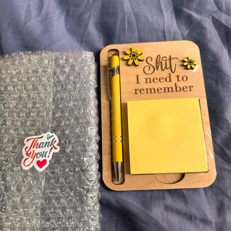The "Shit I Need To Remember" Sticky Note Holder