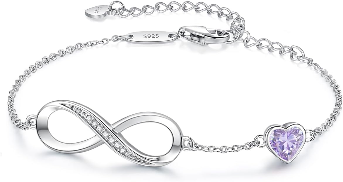 Mobius Strip Monthly Commemorative Bracelet