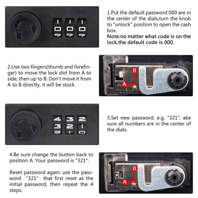 Combination Lock Book Safe