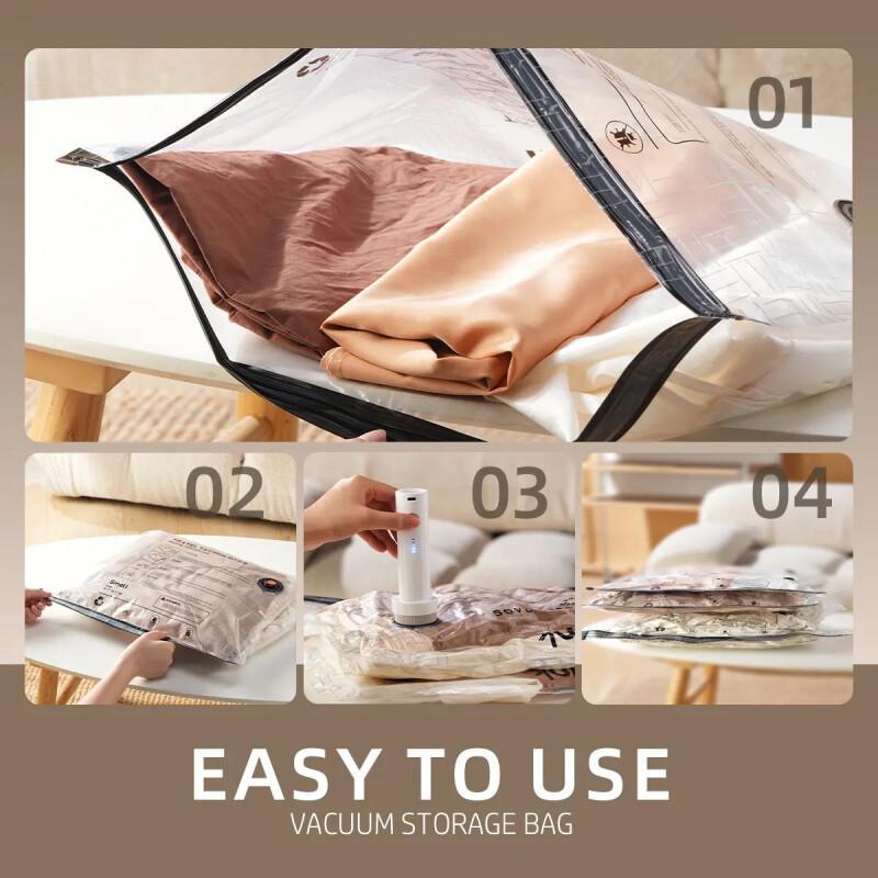 Travel Vacuum Storage Bags – Compact Space Saver With Electric Pump