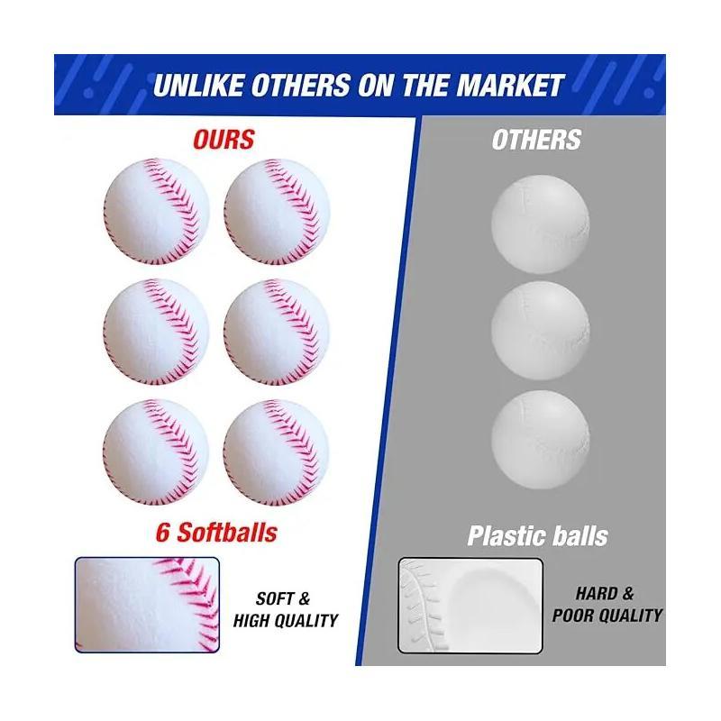 3-in-1 Kids Baseball Set – Tee, Launcher & Hanging Trainer