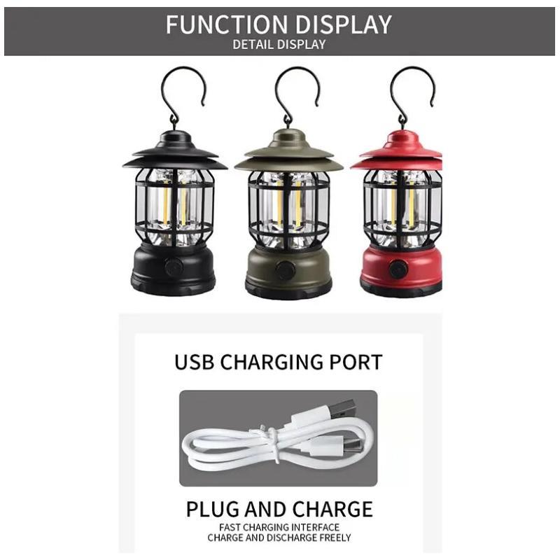 Rechargeable LED Camping Light – Portable Tent & Emergency Lamp