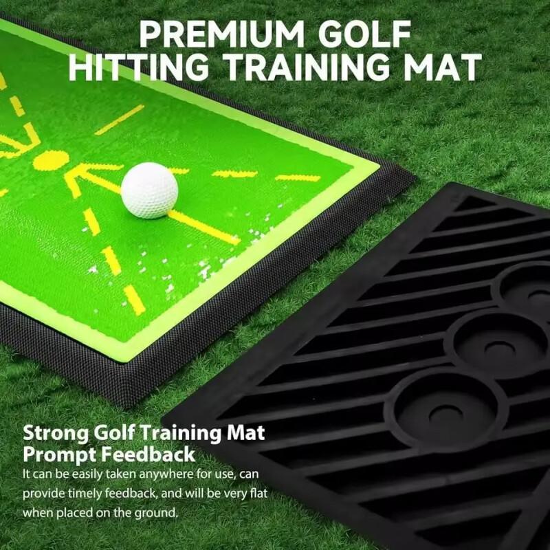 Golf Hitting Mat – Swing Path Feedback For Indoor & Outdoor Practice
