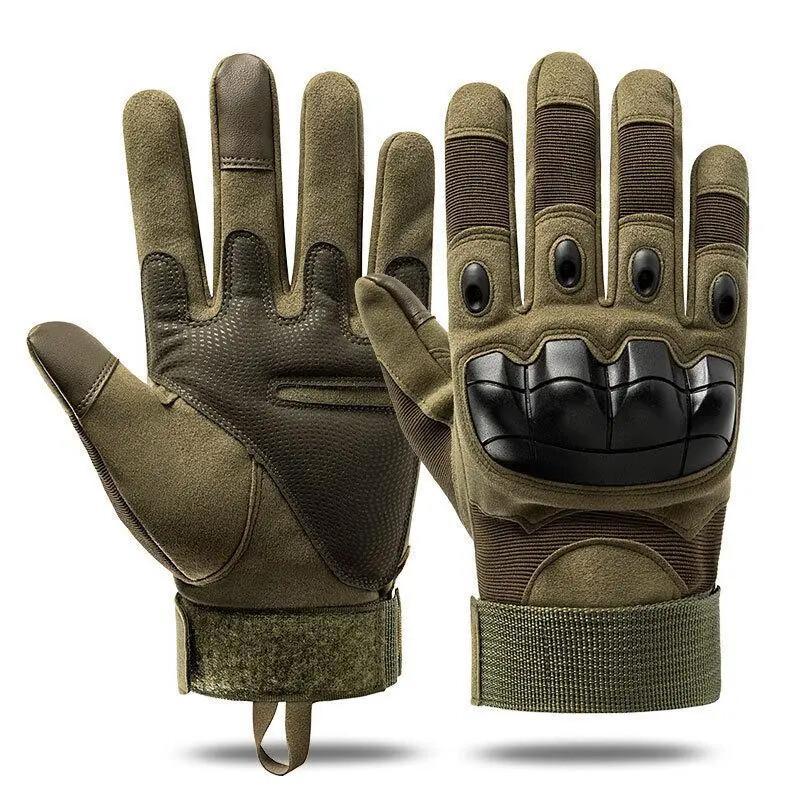 Tactical Full-Finger Gloves – Soft Knuckle, Touchscreen, Non-Slip, Breathable