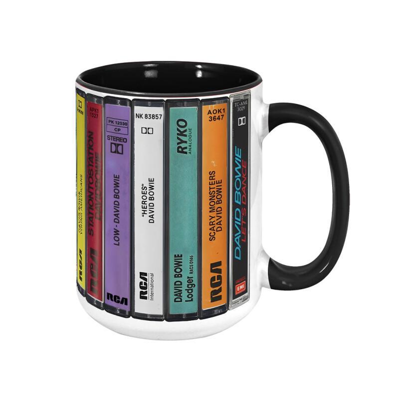 David Albums Cassette Collection Mug - Retro Music Gift