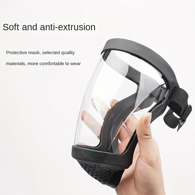 Adjustable Full-Face Protective Shield – Heat & Impact Resistant