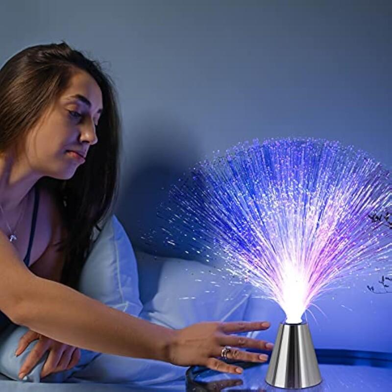 Color-Changing Fiber Optic LED Lamp