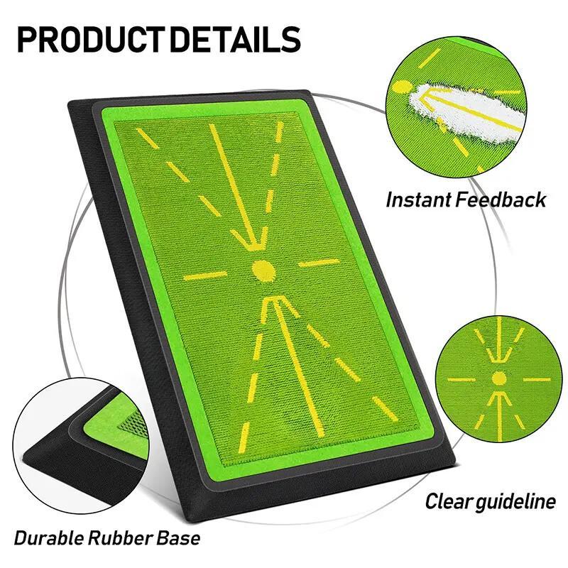 Golf Hitting Mat – Swing Path Feedback For Indoor & Outdoor Practice