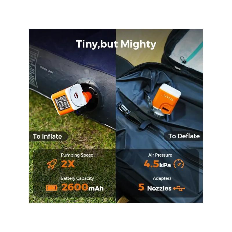 Portable Mini Air Pump For Inflatables With LED Light