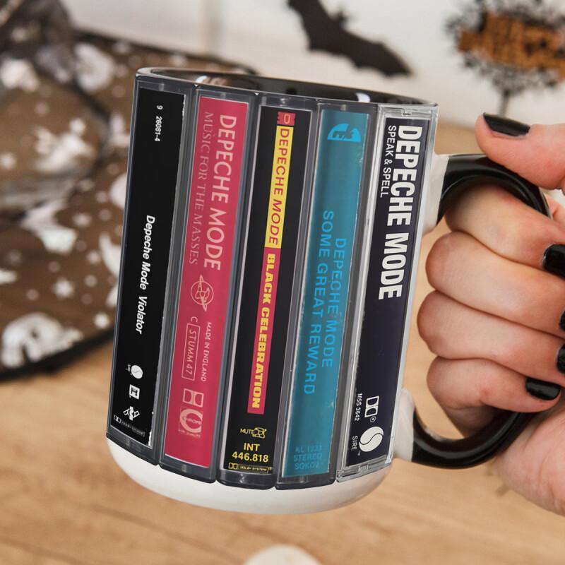 Depeche Mode Albums Cassette Collection Mug - Retro Music Gift