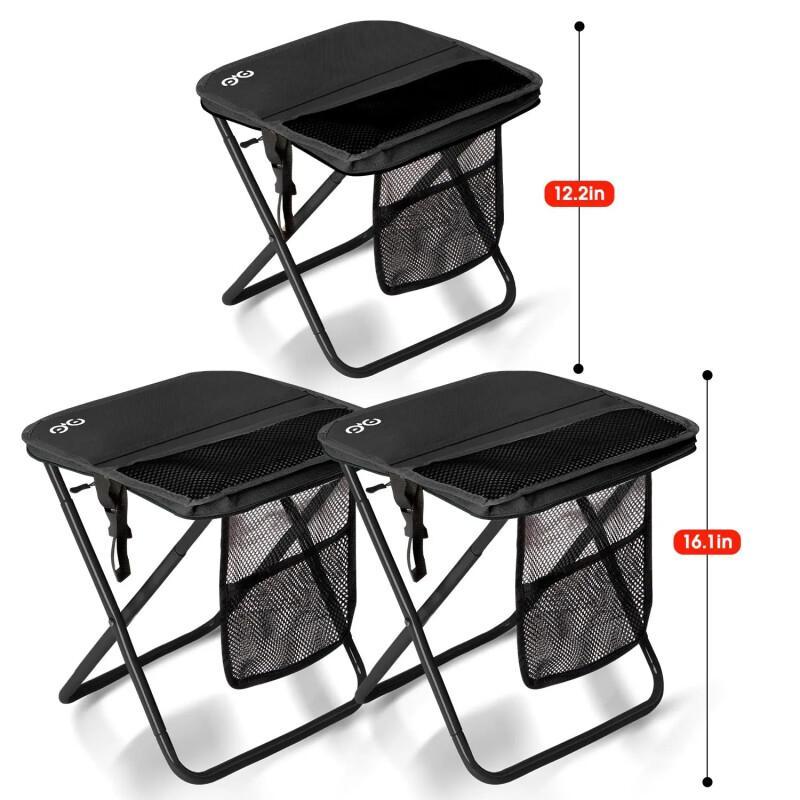 Portable Folding Camping Chair – Ultra Light With Strap & Side Pockets