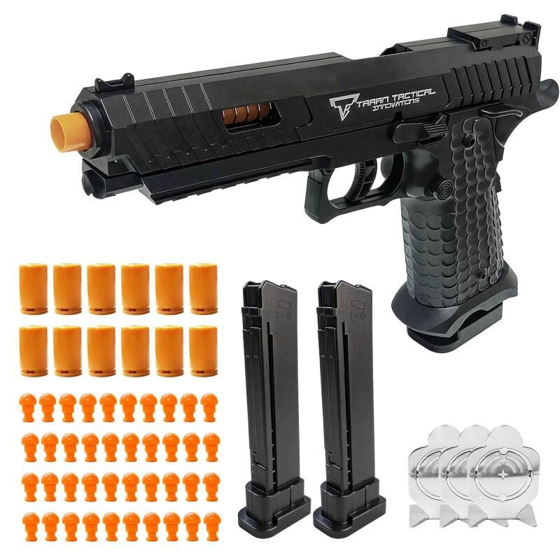 Shell Ejecting Toy Pistol – Soft Bullet Shooting Toy