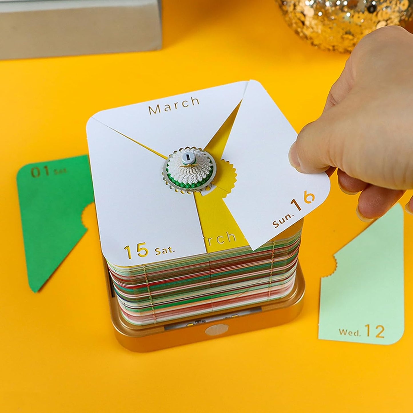 3D Illuminated Paper Sculpture Calendar