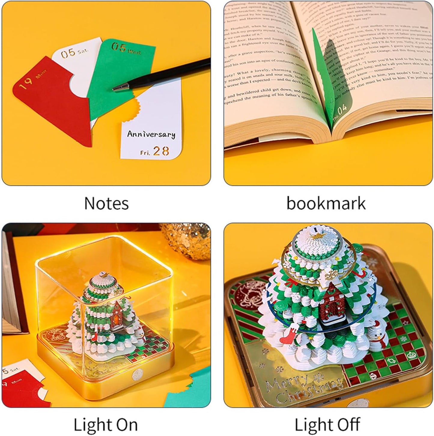 3D Illuminated Paper Sculpture Calendar