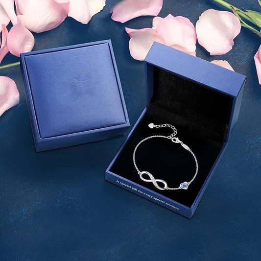 Mobius Strip Monthly Commemorative Bracelet