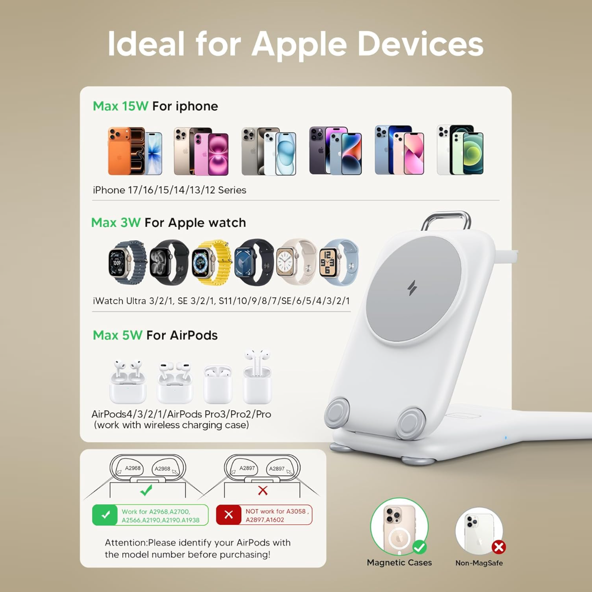 3-in-1 Travel Charging Station
